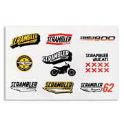 SCR LIFESTYLE LOGO STICKER SET@@@@@@@@@@SCRAMBLER DUCATI COLLECTION ׁI