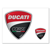 DUCATI CORSE LOGOS STICKER　　　　　DUCATI NEW COLLECTION 入荷！ [987694016]