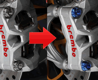 チタンキャリパーボルト(Bremboラジアルマウント)[M10/L55 P1.25]ブルー 　　★適合及び詳細についてはメーカーサイトでご確認ください [AT-DU002SC]
