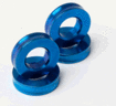 /チタンブレーキキャリパーオフセットカラー４個セット（M10／L5）ブルー 　　★適合及び詳細についてはメーカーサイトでご確認ください　