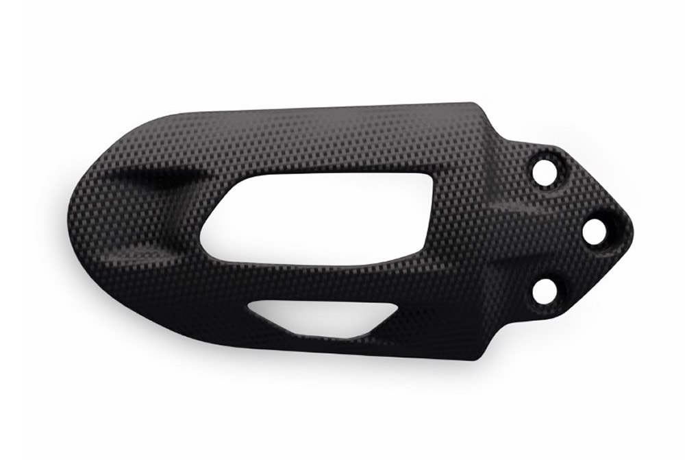 リアモノショックアブソーバー用カーボン製プロテクション