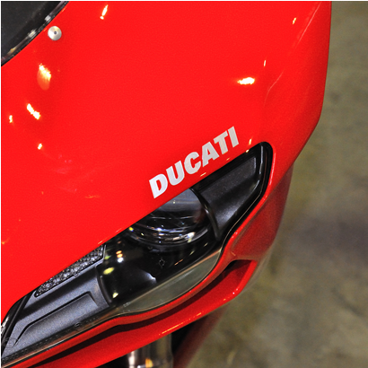 DUCATI DECAL（シルバーグレイ） フロントカウル用 For 848