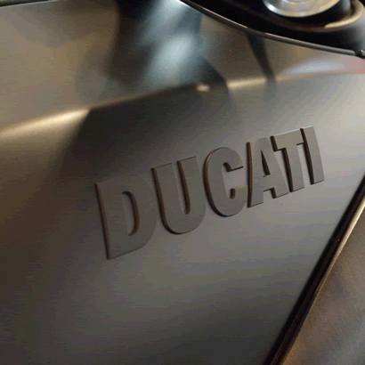 3D DUCATI DECAL DARK：MATT BLACK　　　　ディアベル ダーク使用タンクカバー用：ブラックマット　※1枚の価格です。 [43512761ab]