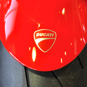 DUCATI LOGO DECAL　フロントマッドガード用 [43814741a]
