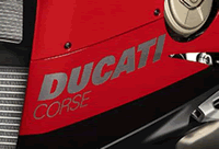 Panigale PANIGALE V4 25°Anniversario916　DUCATI CORSEステッカー　左側 [4381d051a]