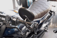 バックミラー　※上側に取り付ける場合は左側、下側に取り付ける場合は右側　：　　　　SCRAMBLER　1100 SPORT PRO用