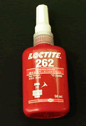 ロックタイト（ネジ部品用） 50ml 　高強度タイプ。M20以下のボルトのロック、シールに適します。 耐振動・耐衝撃・耐薬品性に優れています。 [loc_262]