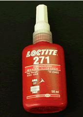 ロックタイト（ネジ部品用） 50ml 　永久固定タイプ。M25以下のスタッド、ボルト、ナットのロックとシールに適します。 耐振動・耐衝撃・耐薬品性に優れています。 [loc_271]