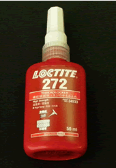 ロックタイト（ネジ部品用） 50ml 　永久固定タイプの耐熱用（230℃）です。耐熱を要求されるエキゾーストのスタッドボルト等の固定シールに適します。 [loc_272]