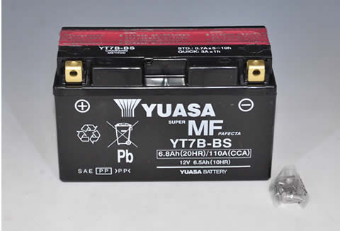 バッテリー　パニガーレ系899／959／1199／1299用です。車両のバッテリーをご確認下さい。DUCATI純正品の液入れタイプ　初期充電を完了して発送　YT7B-BS　[yt7b-bs]